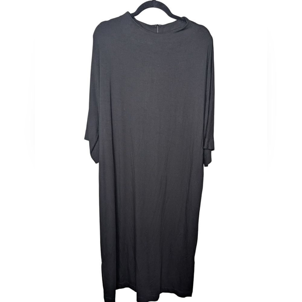 Chico's midi mock neck black dress sz 22 NWT